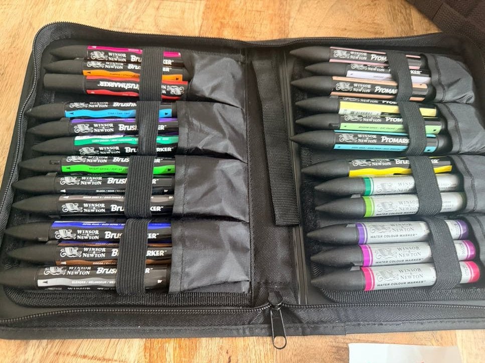 Winsor & Newton Marker Set - Promarker, Brushmarker, Water C, Ophalen of Verzenden, Zo goed als nieuw, Potlood of Stift