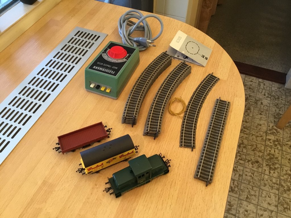 Fleischmann beginset met Profi-rails -  goede staat, Gelijkstroom, Fleischmann, Ophalen of Verzenden, Analoog