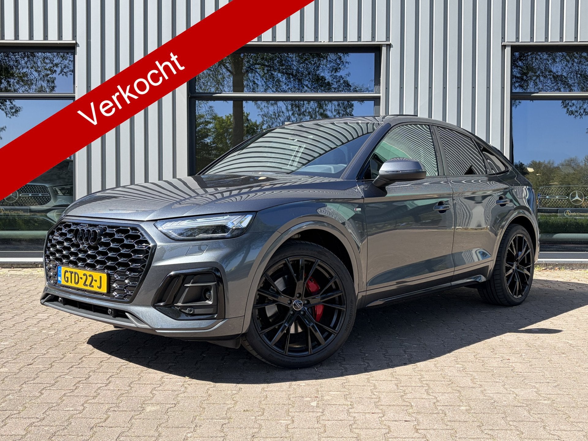 Audi Q5 Sportback 55 TFSI e S edition Panoramadak, Keyless-e, Automaat, Gebruikt, 4 cilinders, Leder en Stof