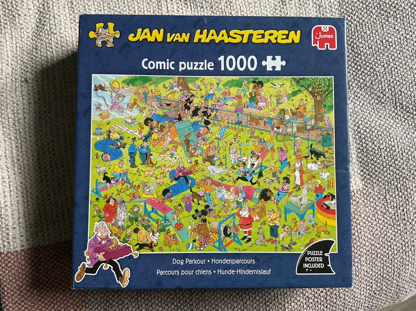 Jan van Haasteren puzzel Hondenparcours, Verzenden, 500 t/m 1500 stukjes, Zo goed als nieuw