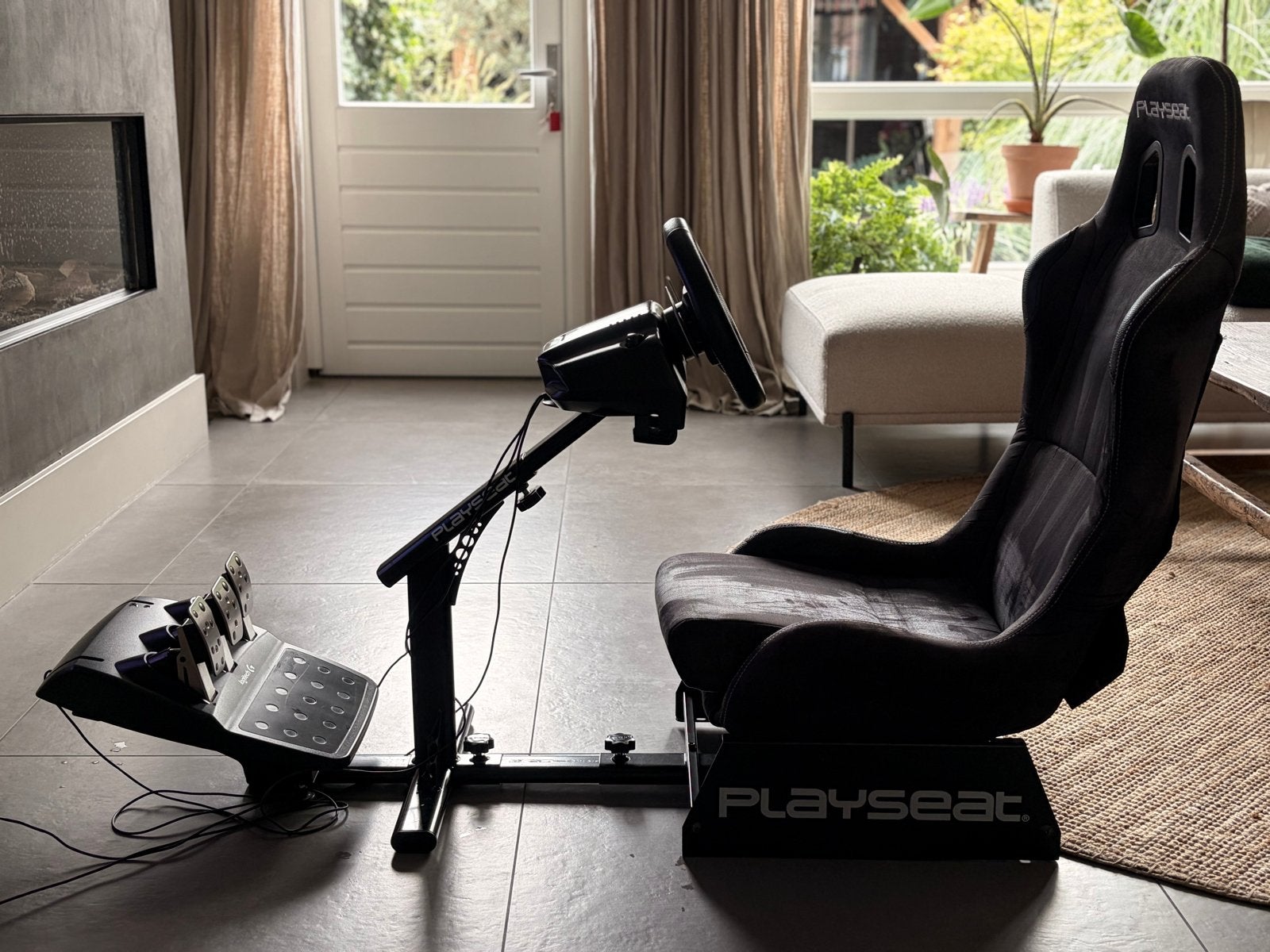 Playseat met Logitech G29 racestuur en pedalen, Ophalen, Zo goed als nieuw, Playseat of Racestoel, PlayStation 3