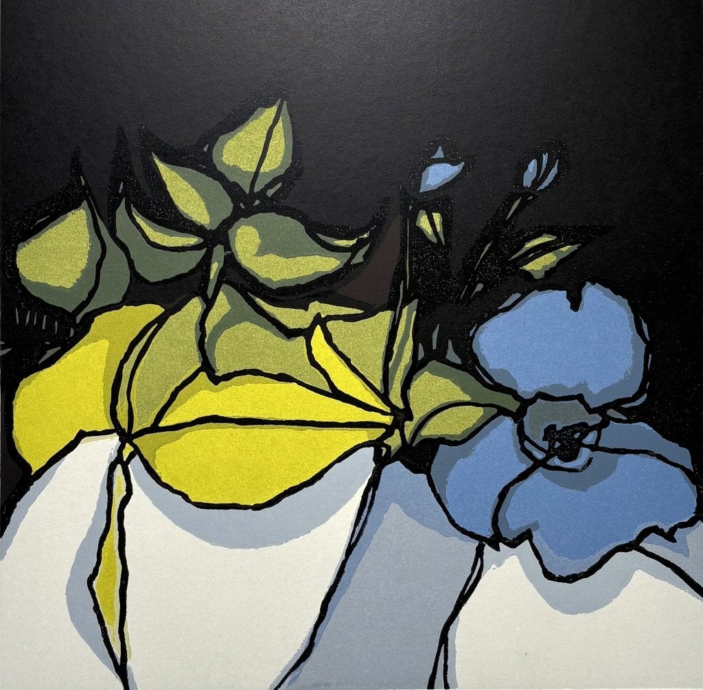 1084. Boardsnede, Fon Klement - "Les Fleurs", 1995, Gesigneerd, Ophalen, Dieren en Natuur