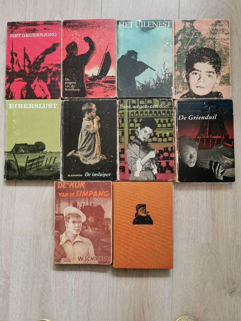 498... W schippers : 10 stuks, Boeken, Ophalen of Verzenden, Gelezen