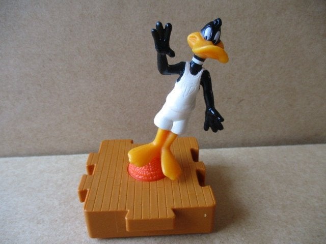 adv10637 looney tunes op voetstuk 2, Ophalen, Looney Tunes, Gebruikt, Beeldje of Figuurtje