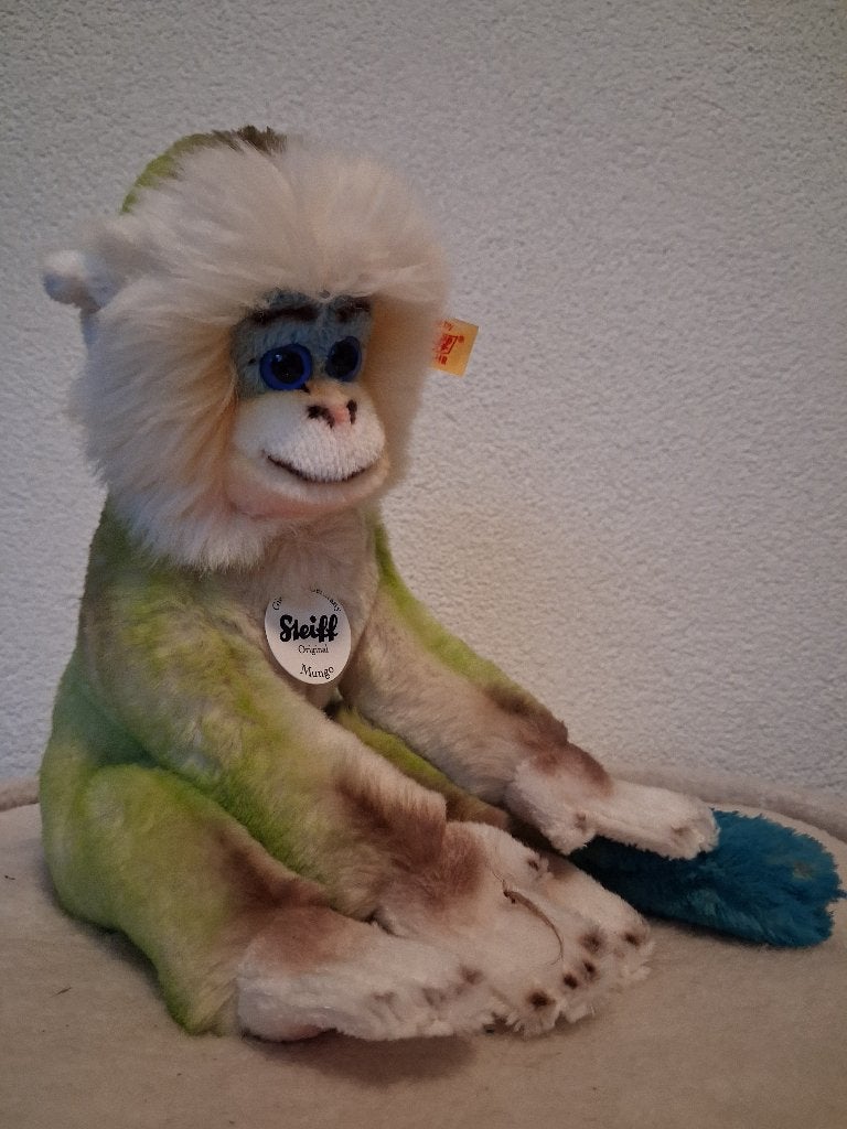 Steiff aap, Verzamelen, Verzenden, Zo goed als nieuw, Stoffen beer, Steiff