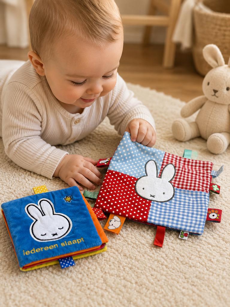 Nijntje knuffel/knisper doekje en boekje, Ophalen of Verzenden, Zo goed als nieuw