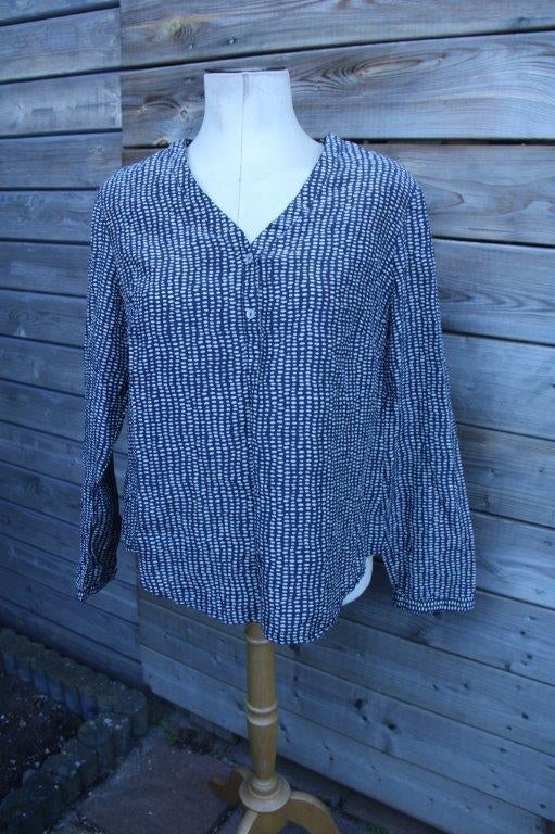 Tuniek donkerblauw/ beige Madeleine (Pauw) mt 44 Vaste prijs, Kleding | Dames, Maat 42/44 (L), Zo goed als nieuw, Madeleine, Verzenden