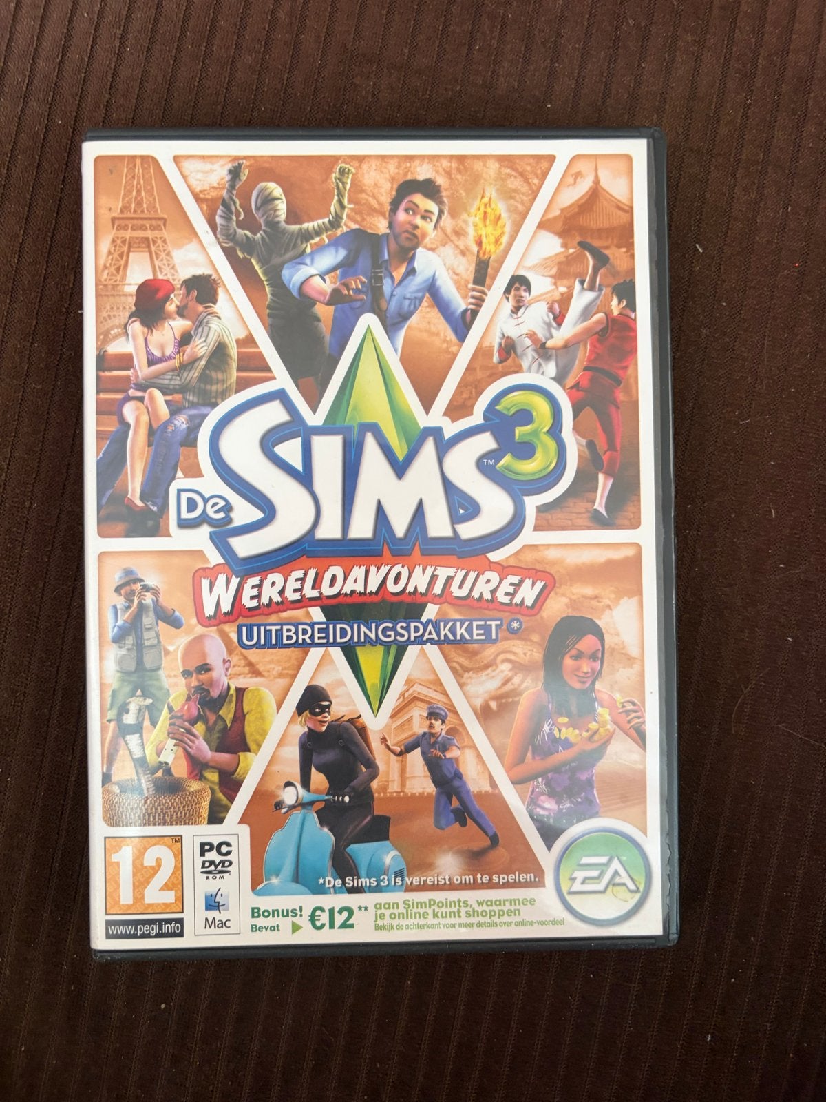 De Sims 3 Wereldavonturen Uitbreidingspakket PC/Mac, Spelcomputers en Games, Gebruikt, 1 speler, Ophalen of Verzenden, Vanaf 12 jaar