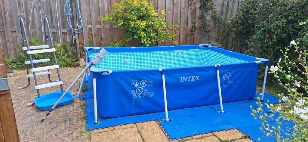 Intex zwembad (3x2x0,75) veel toebehoren, Gebruikt, Minder dan 80 cm, Ophalen of Verzenden, Minder dan 200 cm