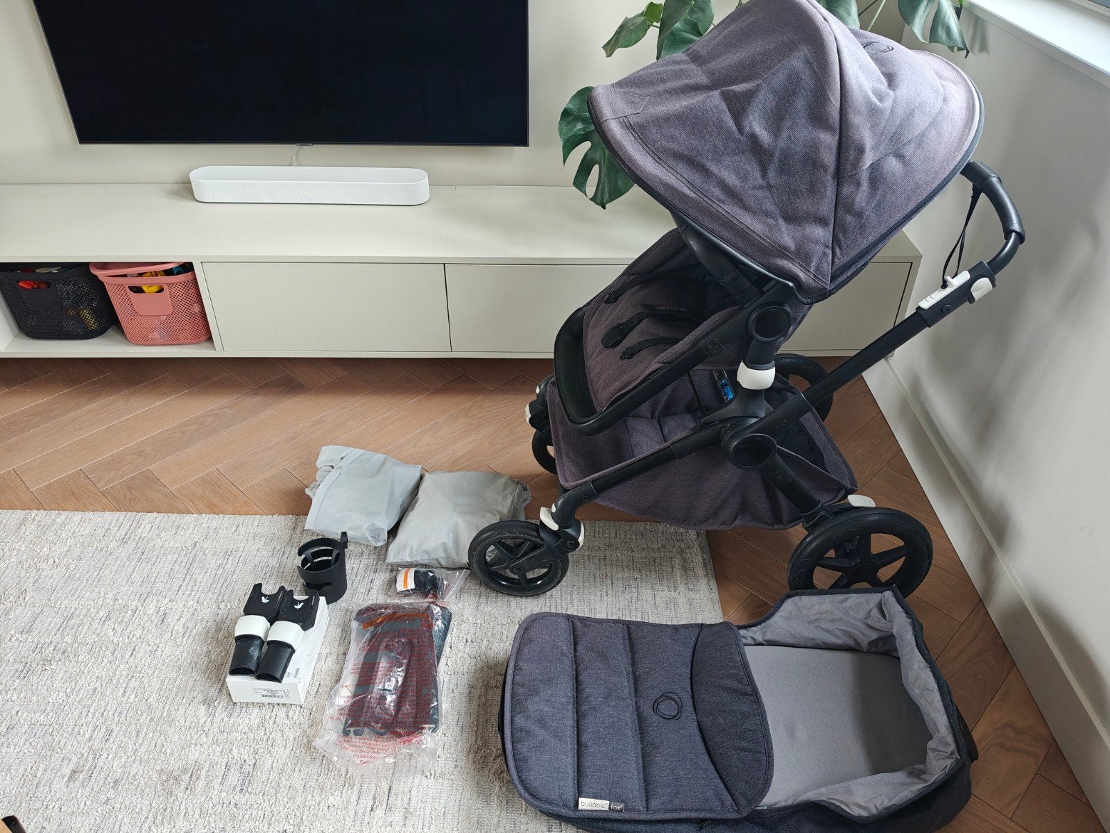 Bugaboo Fox 2 complete kinderwagen met reiswieg, Kinderen en Baby's, Kinderwagens en Combinaties, Ophalen, Bugaboo, Zo goed als nieuw