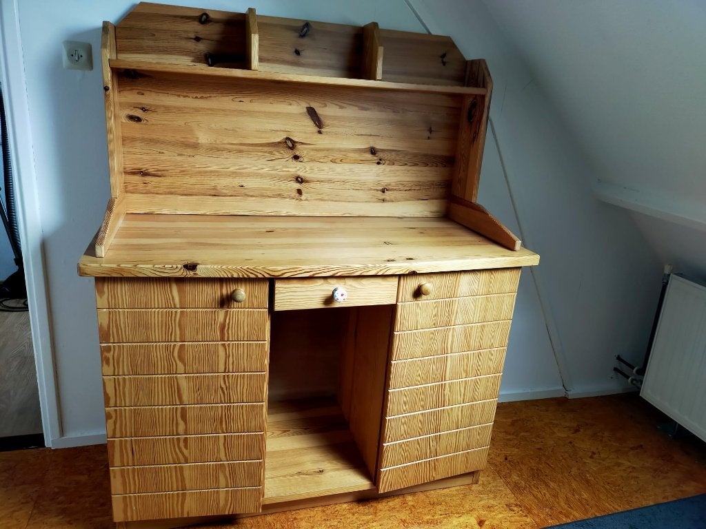 Commode massief grenen, Ophalen, Gebruikt, 50 tot 70 cm, 100 cm of meer