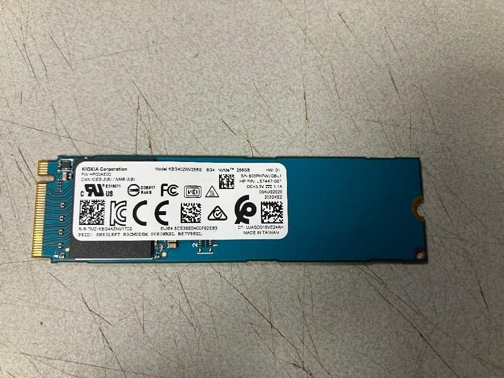 Kioxia 256GB m2 NVME SSD, Computers en Software, Harde schijven, Intern, 256GB, KIOXIA, SSD