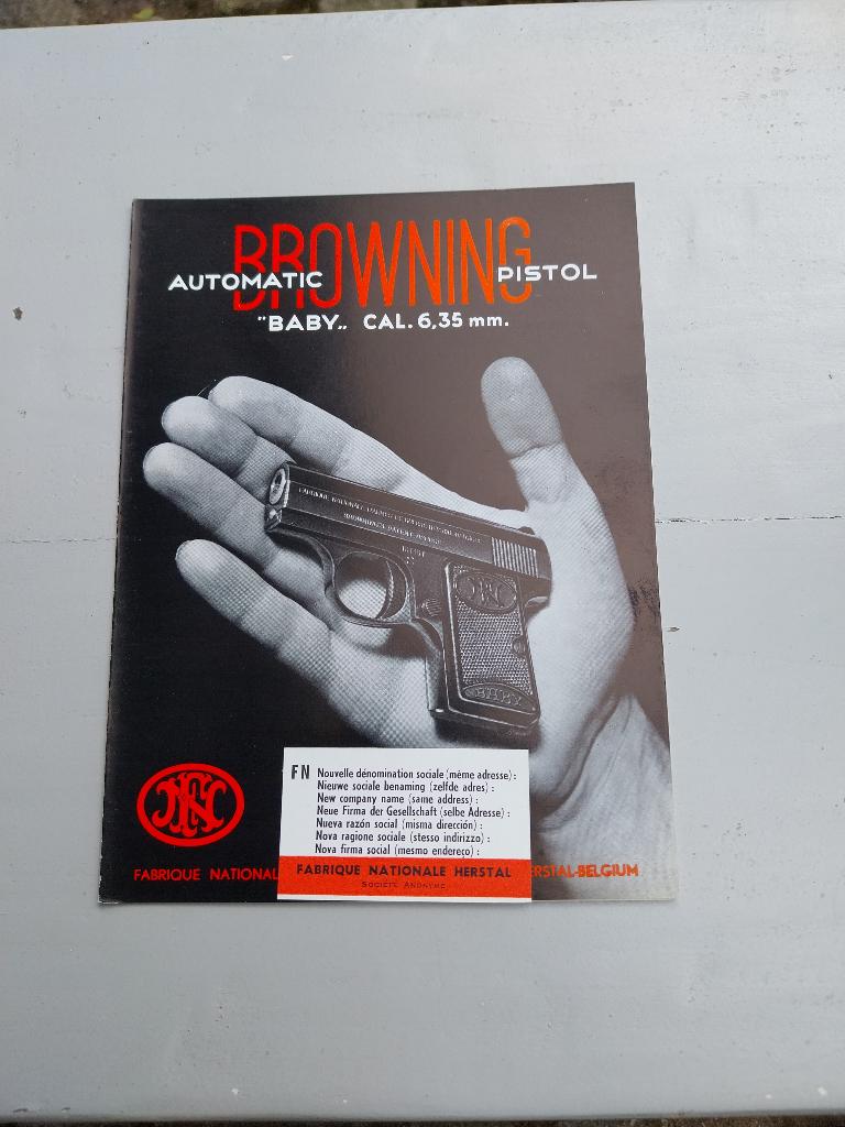 Browning FN Baby, Ophalen of Verzenden, Landmacht, Nederland, Mes of Dolk