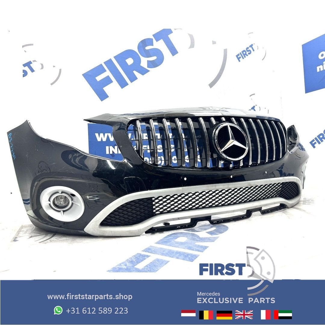 W156 BUMPER GLA COMPLEET X156 VOORBUMPER X156 ZWART WIT GRIJ, Gebruikt, -, Voor, Ophalen of Verzenden