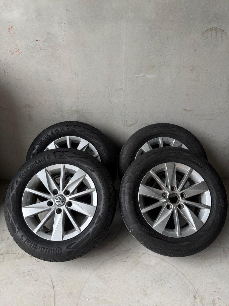 Volkswagen Golf velgen met zomerbanden, Ophalen, Gebruikt, 15 inch, Banden en Velgen