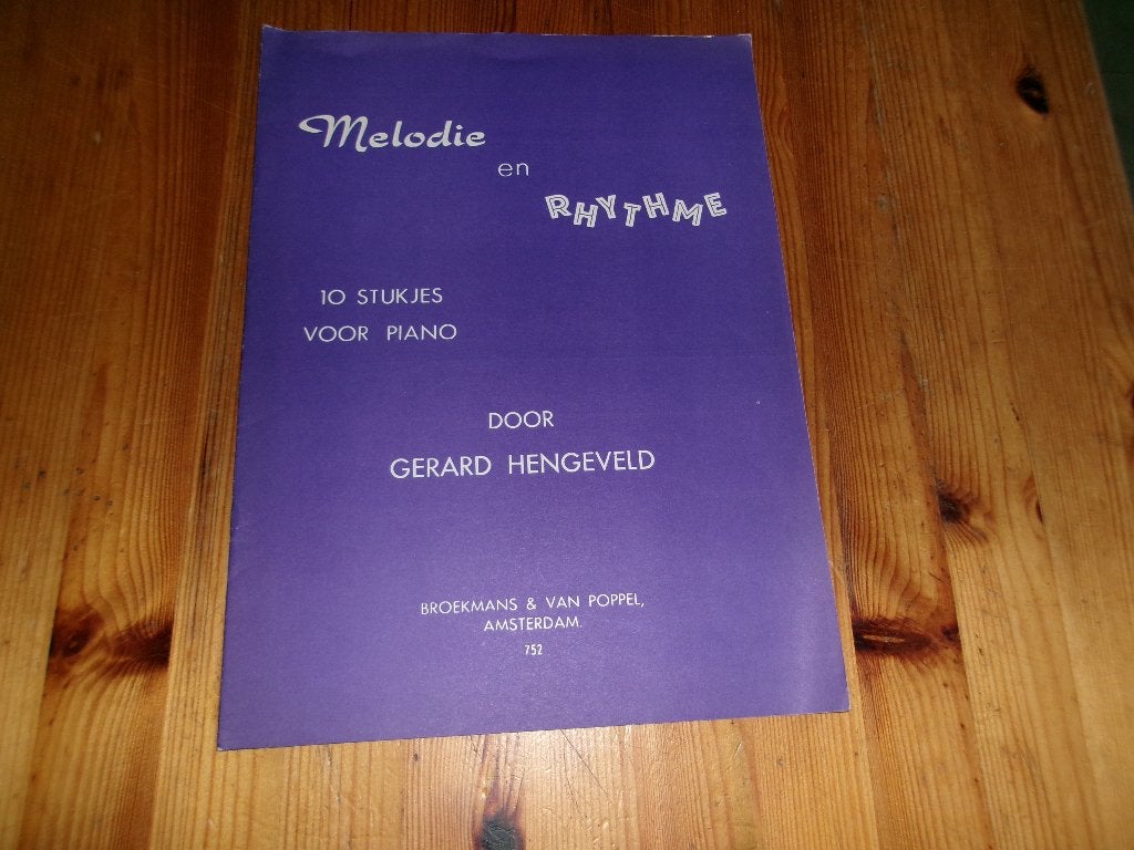 Gerard hengeveld - melodie en rhythme, Ophalen of Verzenden, Zo goed als nieuw, Artiest of Componist, Piano