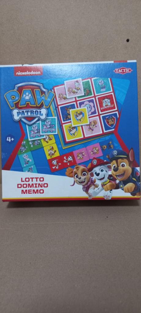 Paw Patrol Lotto Domino Memo Spel - Tactic, Een of twee spelers, Ophalen of Verzenden, Gebruikt, Tactic