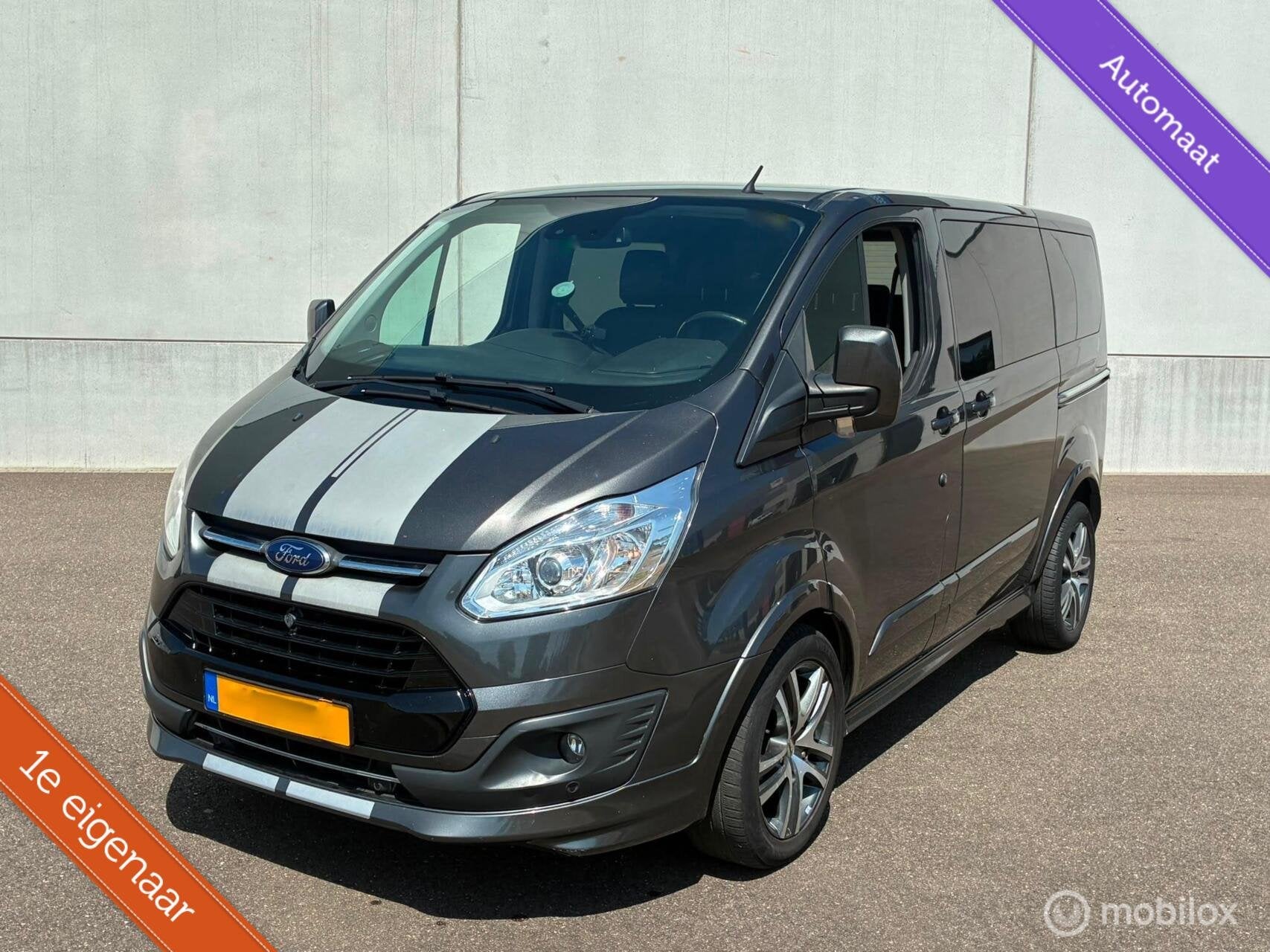 Ford Transit Custom 2.0 TDCI L1H1 DC € 11999,- + 21% BTW, Auto's, Automaat, Euro 6, Leder en Stof, Origineel Nederlands