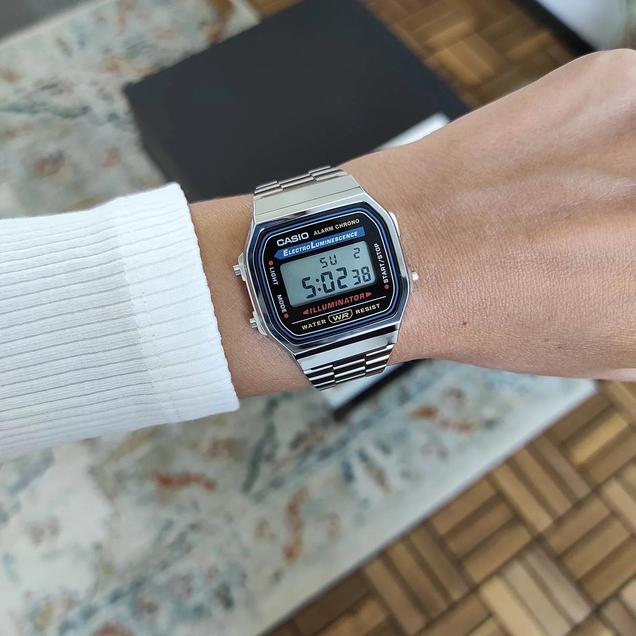 Casio Vintage A168WA-1YES - Nieuw in originele box, Sieraden, Tassen en Uiterlijk, Horloges | Dames, Overige merken, Staal, Verzenden