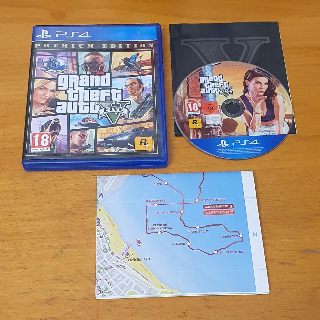 PS4 | Grand Theft Auto V met POSTER | GTA V | GTA FIVE, Avontuur en Actie, Gebruikt, Vanaf 18 jaar, 1 speler