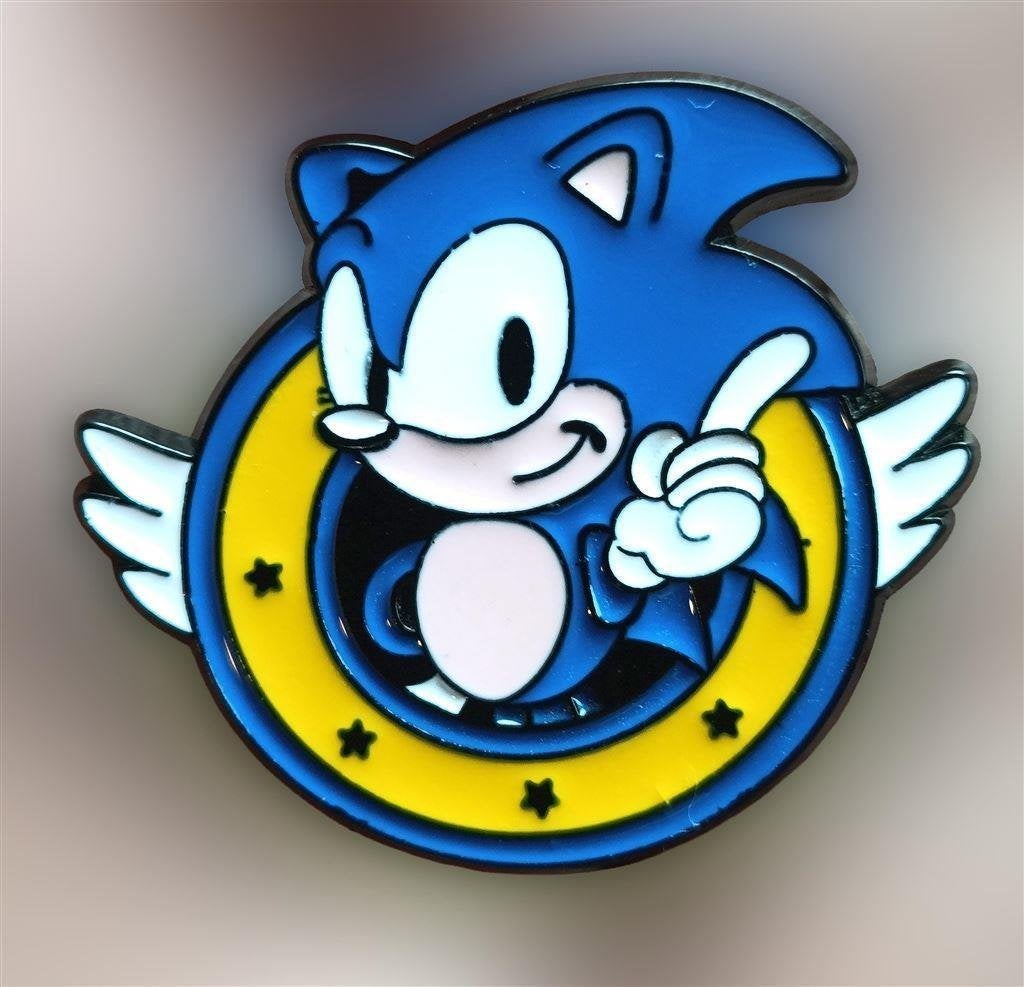 Sega SONIC THE HEDGEHOG Enamel Pin Broche speld, Verzamelen, Speldjes, Pins en Buttons, Verzenden, Nieuw, Transport
