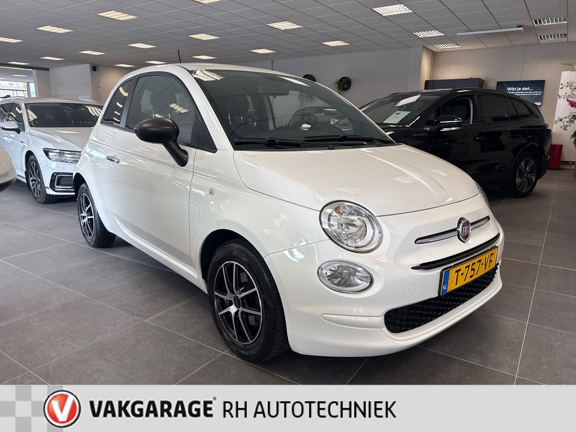 Fiat 500 1.0 Hybrid Cult, 4 stoelen, Wit, Bedrijf, Handgeschakeld