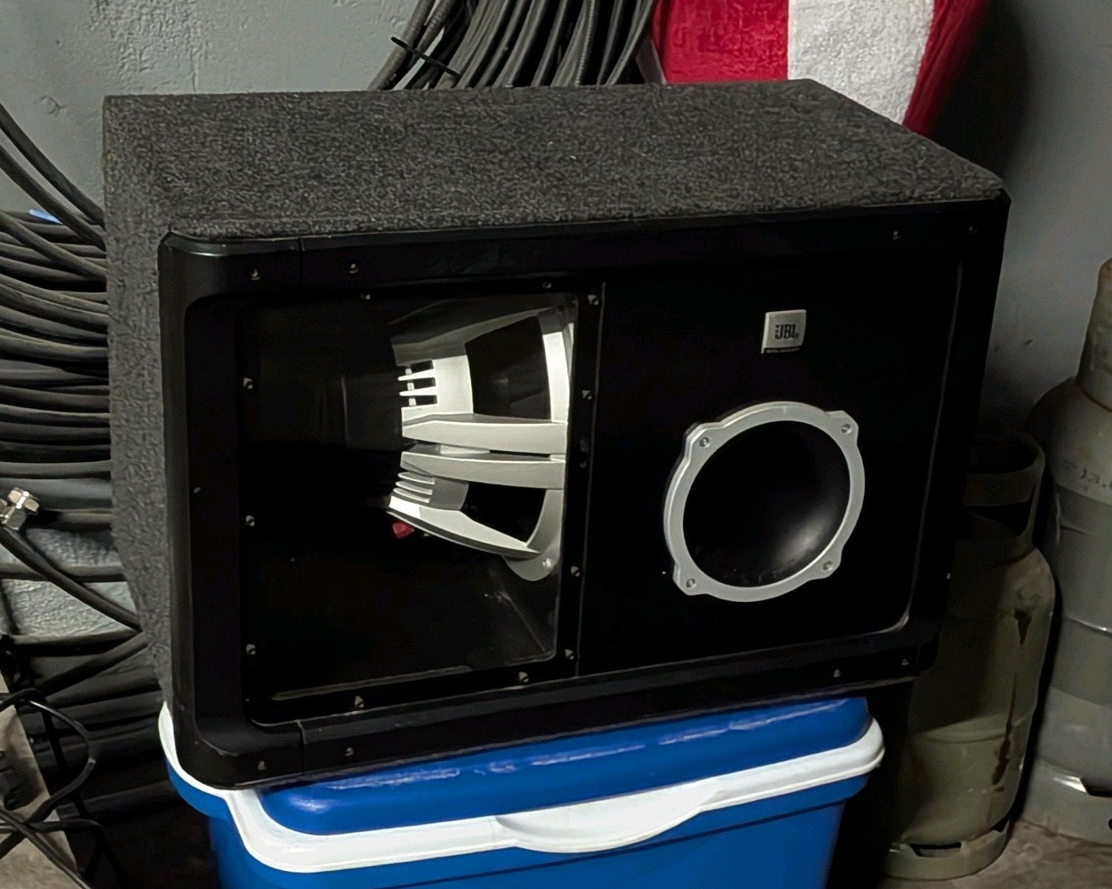 JBL GTO1214BP Subwoofer, Gebruikt, Basreflex, Ophalen, 150 watt of meer