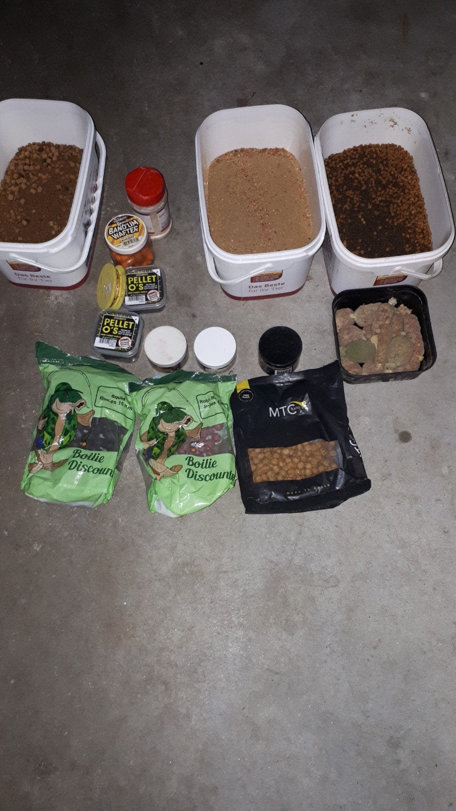 karper, method voeren pellets,  boillis, Ophalen, Gebruikt