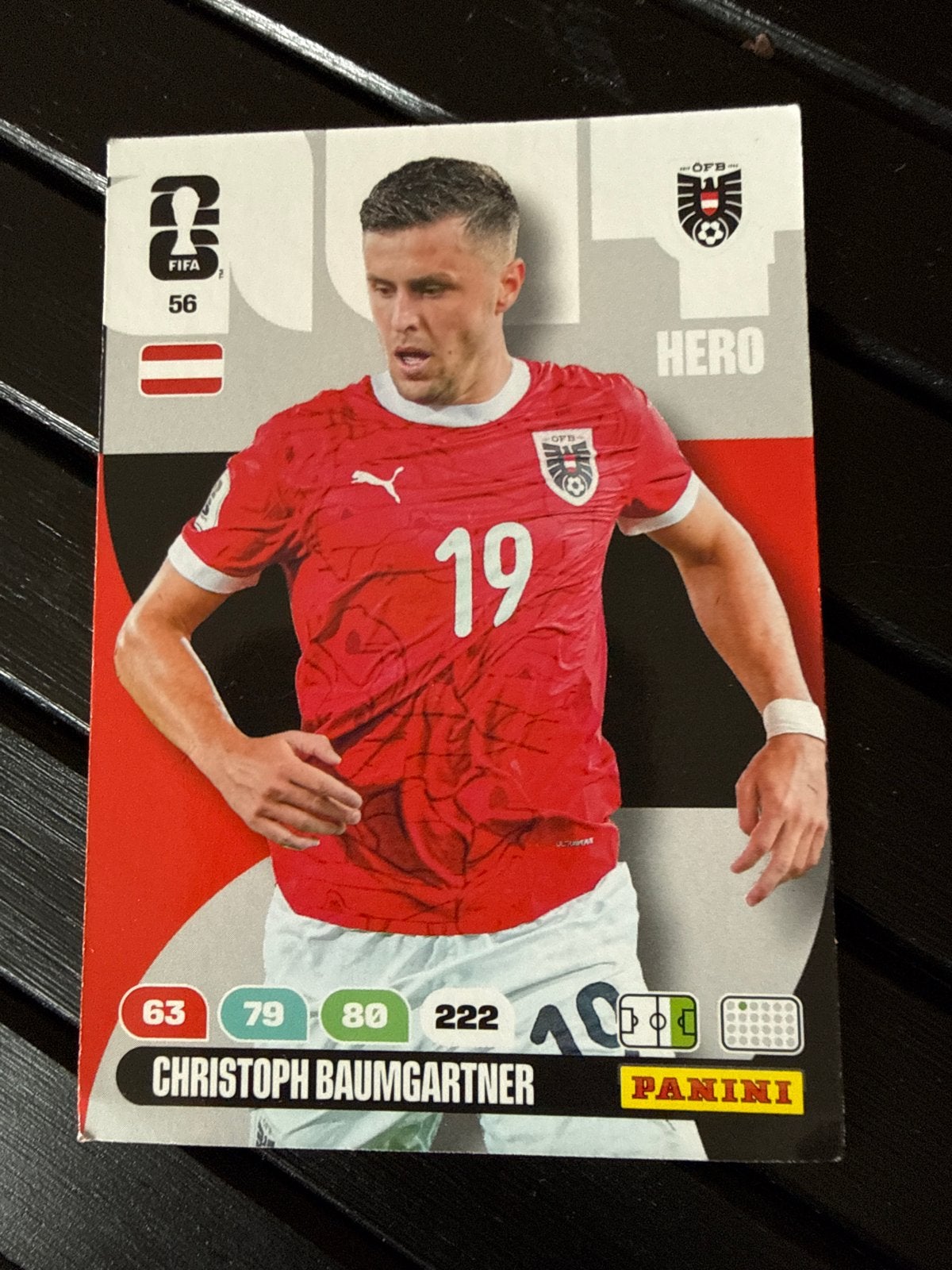 Panini FIFA 365 Adrenalyn XL 2023 Christoph Baumgartner, Ophalen of Verzenden, Zo goed als nieuw, Buitenlandse clubs, Spelerskaart