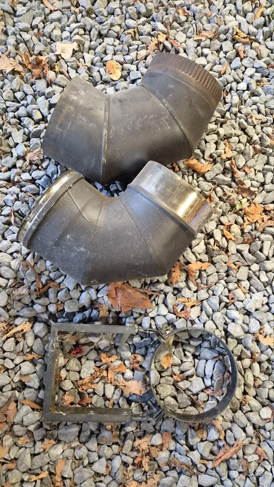 Kachelpijp bochten en beugels, Huis en Inrichting, Kachels, Ophalen of Verzenden, Gebruikt, Hout