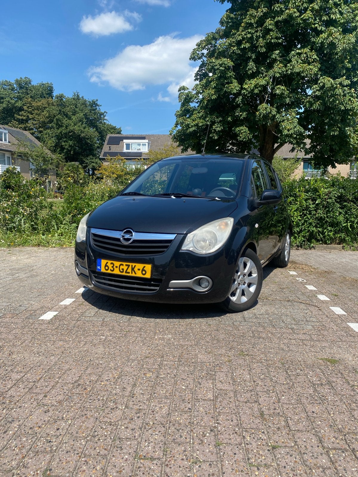 Opel Agila 1.2 16V 2008 Zwart (55.816km), Auto's, Opel, Particulier, Agila, Benzine, B, Hatchback, Handgeschakeld, Origineel Nederlands