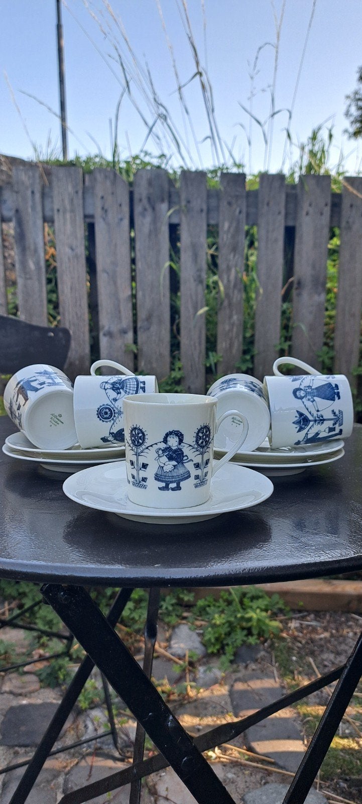 Vintage Bavaria koffiekopjes met schotels - helemaal gaaf, Ophalen of Verzenden
