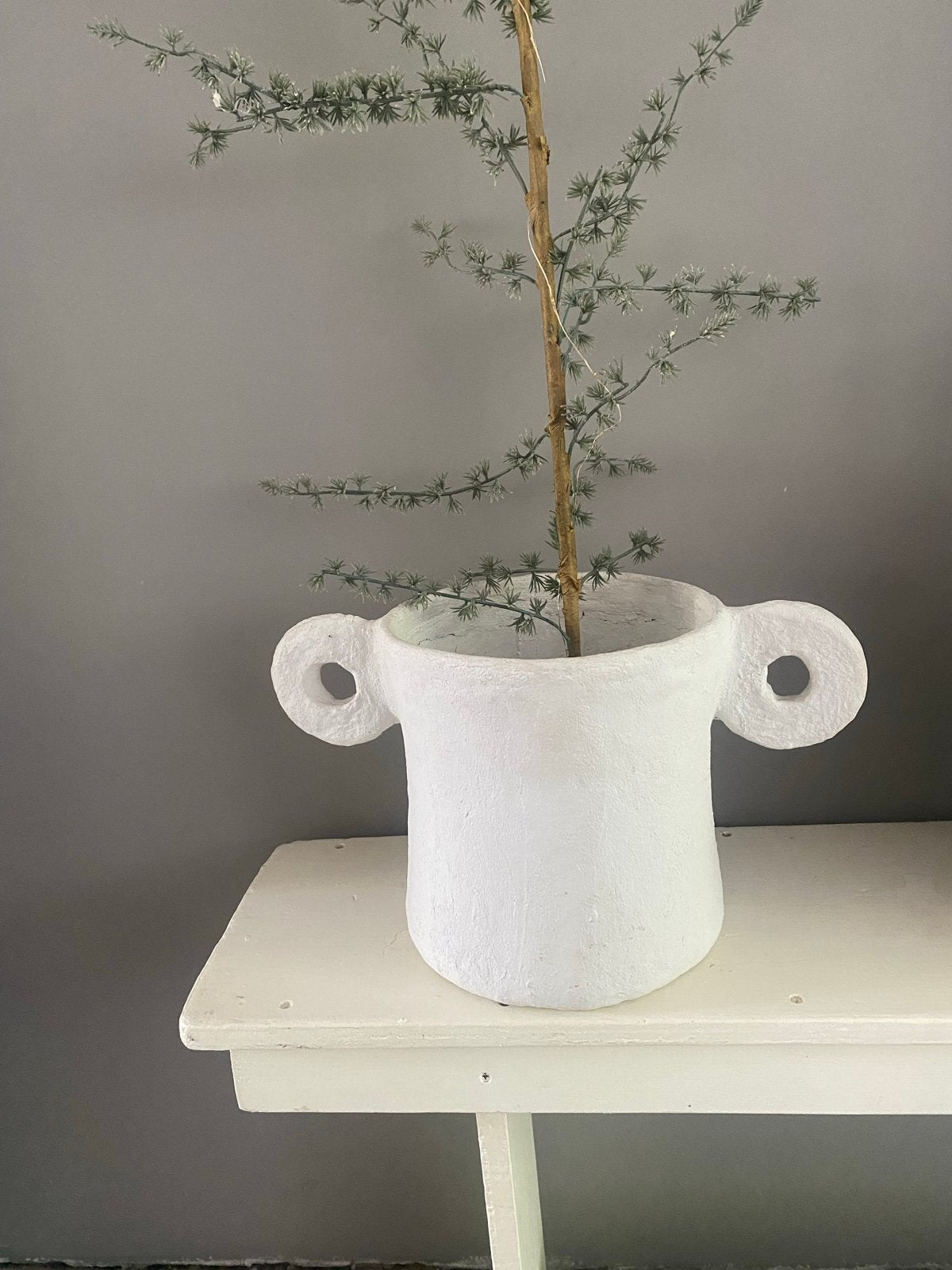 Organische binnenpot, mogelijk Serax - Stevig en mooi, Tuin en Terras, 25 tot 40 cm, Gebruikt, Binnen, Ophalen of Verzenden