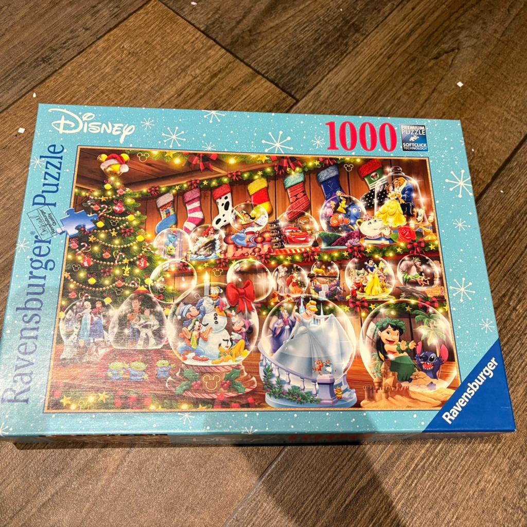 Puzzel disney kerst 1000 stukjes, Ophalen of Verzenden, 500 t/m 1500 stukjes, Zo goed als nieuw