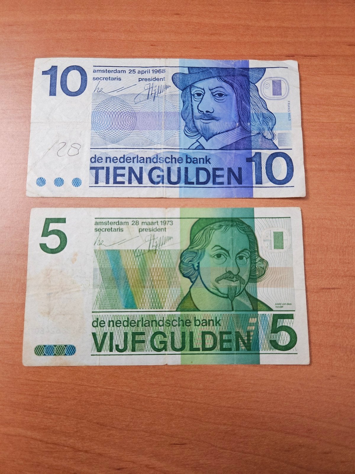 5 en 10 gulden Nederland set, Postzegels en Munten, Bankbiljetten | Nederland, Ophalen of Verzenden, 25 gulden, Setje