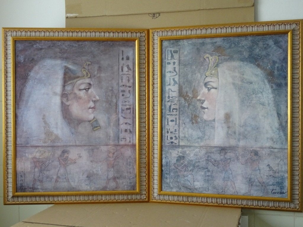 Set vintage Verkerke posters Ramses Cleopatra Parrish 60x73, Ophalen of Verzenden