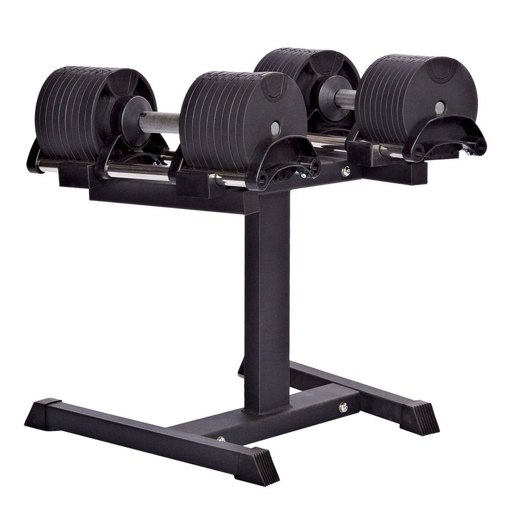 Verstelbare dumbbellset 2-32 kg + Rack - nieuw in doos, Verzenden, Nieuw, Benen, Dumbbell