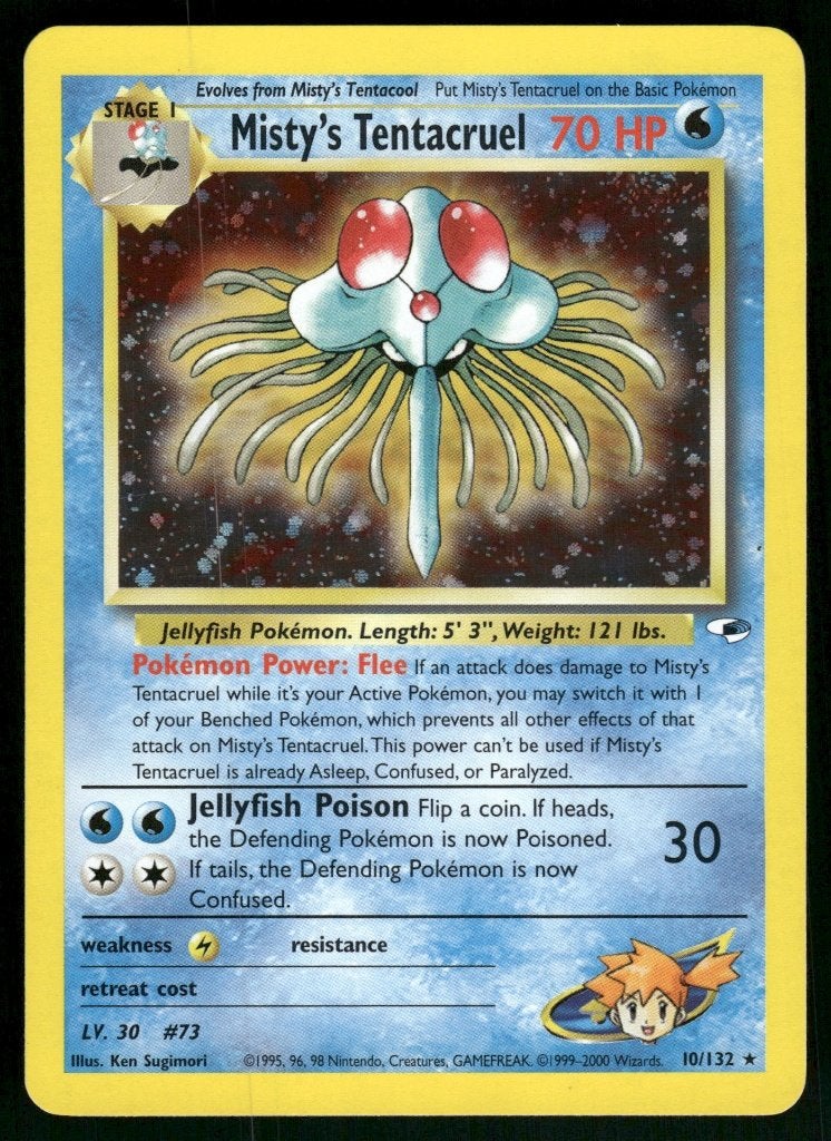 Misty's Tentacruel 10/132 - Gym Heroes (NM), Verzenden, Gebruikt