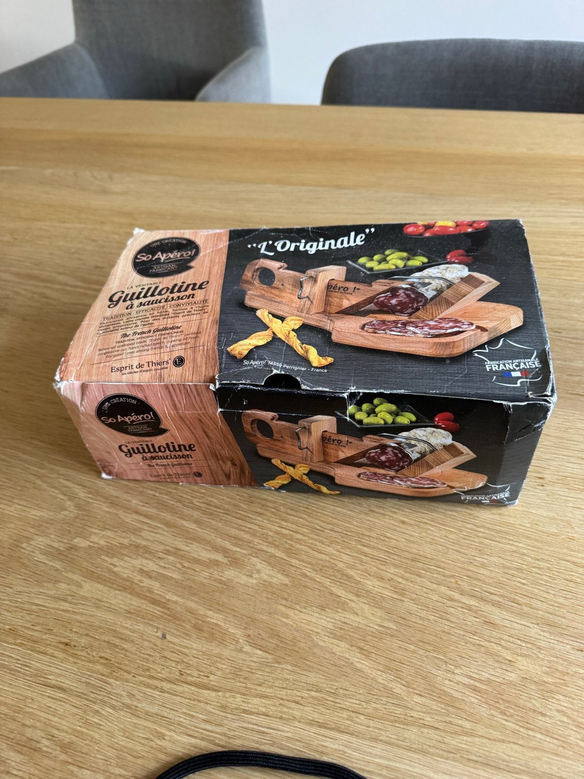 So Apéro! Worstsnijder / Guillotine à saucisson, Hout, Nieuw, Ophalen of Verzenden, Snijmachine