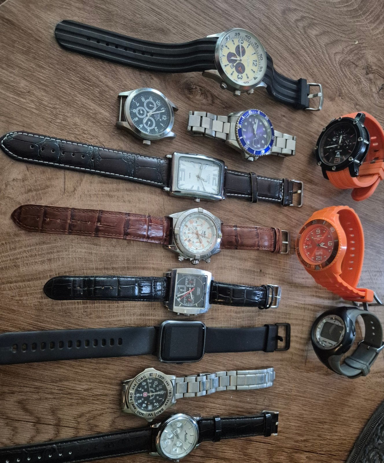 12 horloges: Tutti Milano, Trail, Swiss Military en meer, Overige merken, Gebruikt, Staal, Polshorloge