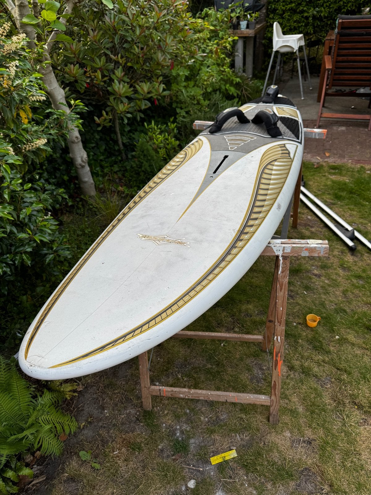 Naish Global Wave 78 Windsurfplank, Ophalen, Met voetbanden, Minder dan 250 cm, Plank