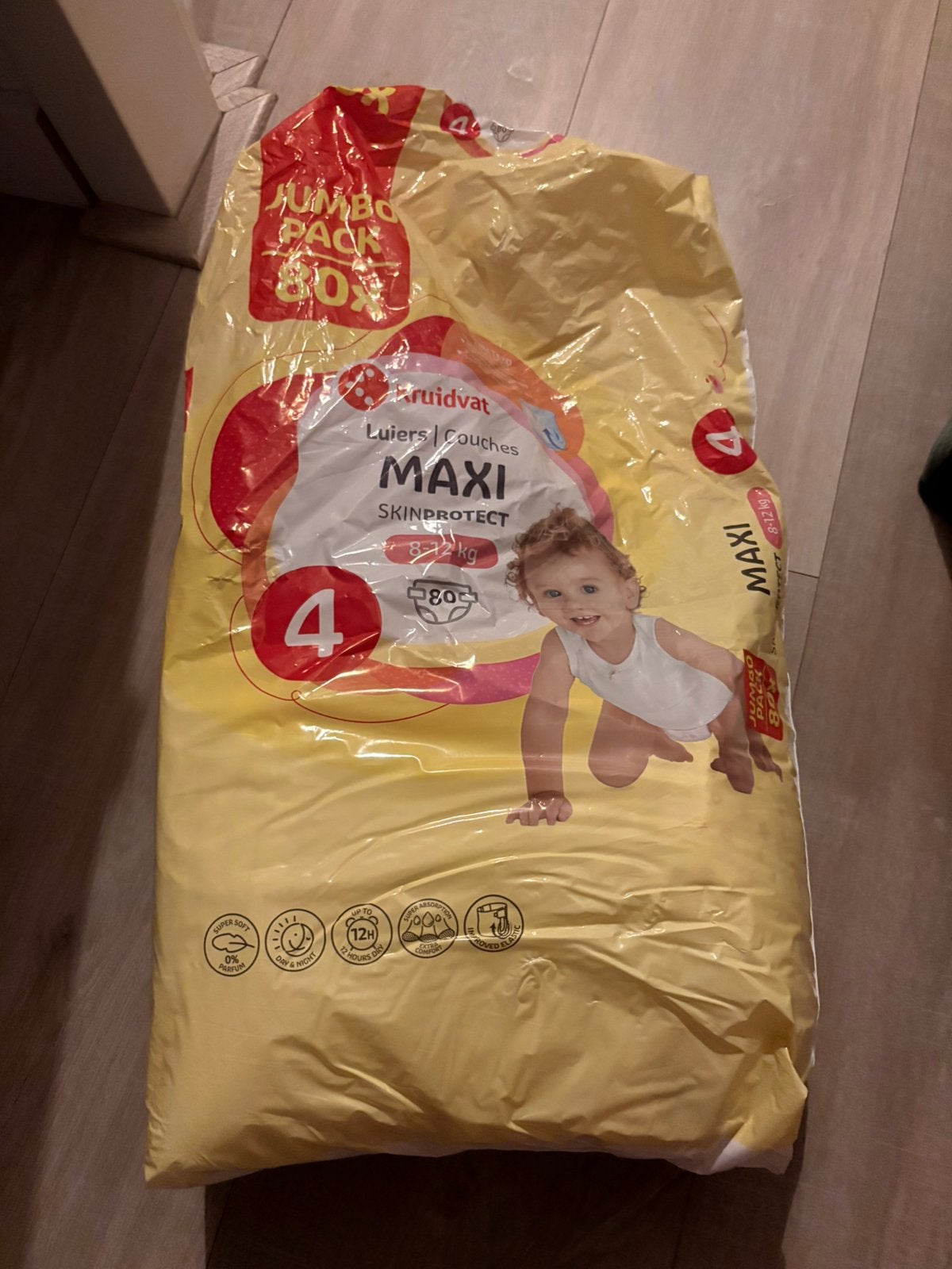 Luiers Kruidvat maat 4 (22 stuks), Kinderen en Baby's, Ophalen of Verzenden, Zo goed als nieuw, Overige typen