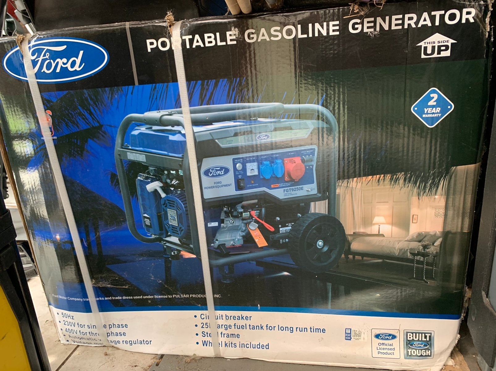 FORD BENZINE GENERATOR FGT9250E, Ophalen, Elektrisch startend, Benzine, Nieuw