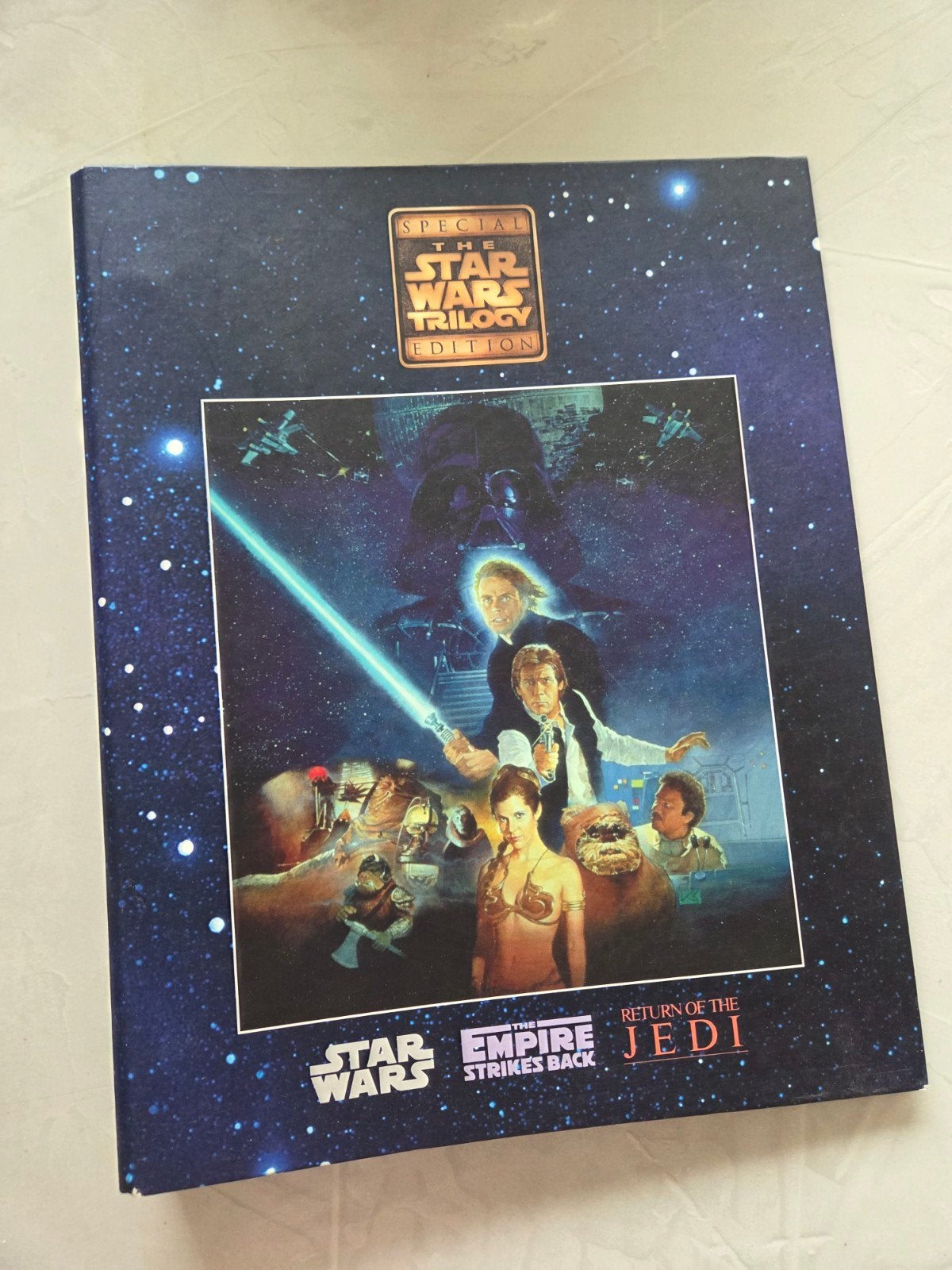 Star Wars Trilogy Edition Verzamelalbum met stickers, Ophalen of Verzenden, Gebruikt, Boek of Poster