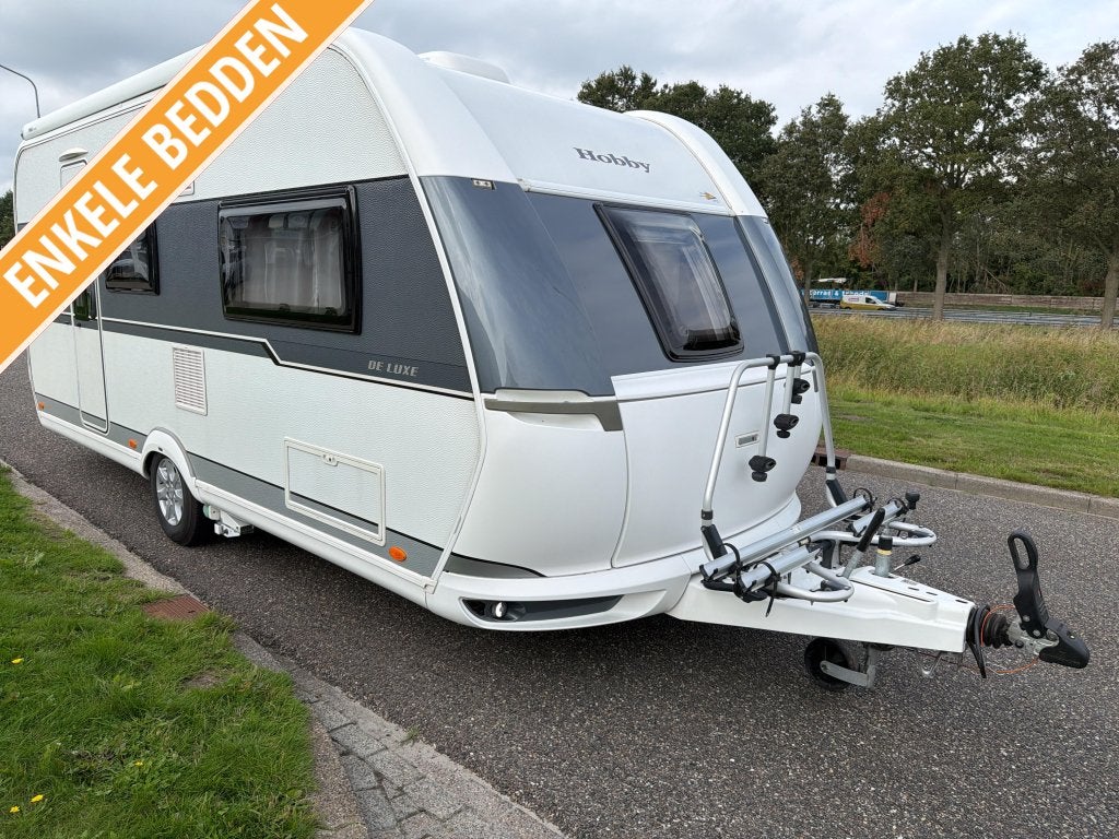 Hobby De Luxe 495 UL, Caravans en Kamperen, Schokbreker, Rondzit, Hobby, Bedrijf