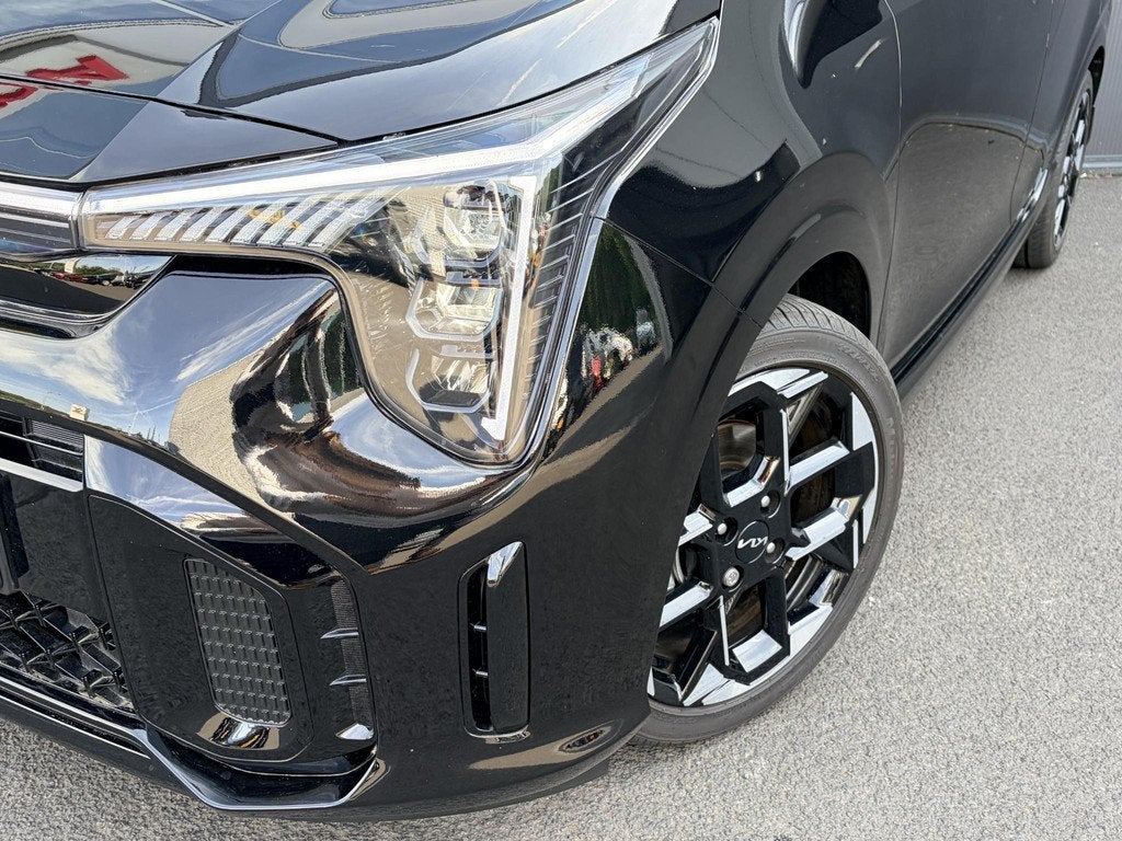 Kia Picanto 1.0 DPI GT-Line | Stoel voor en stuurwielverwarm, Auto's, Kia, Voorwielaandrijving, Euro 6, 4 stoelen, Zwart