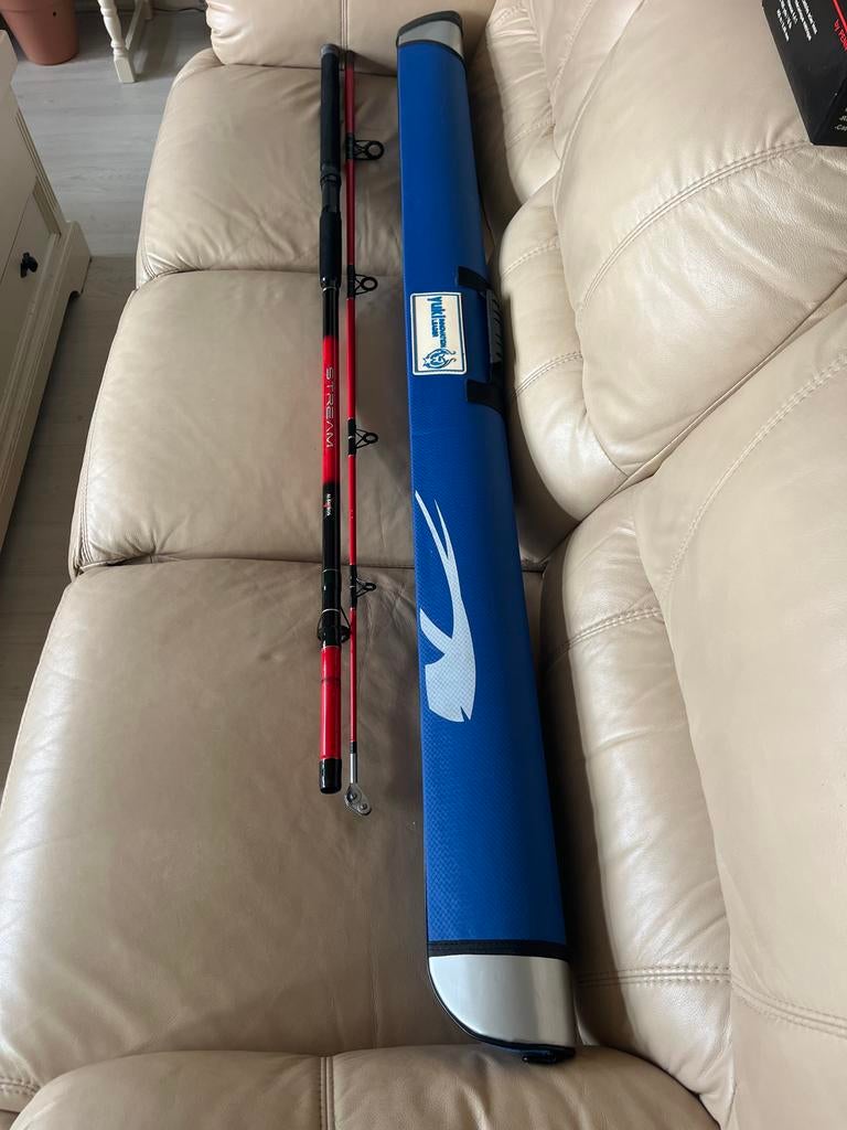 Albatros Stream 270cm Werphengel met een roltop oog Foudraal, Ophalen, Zo goed als nieuw, Werphengel