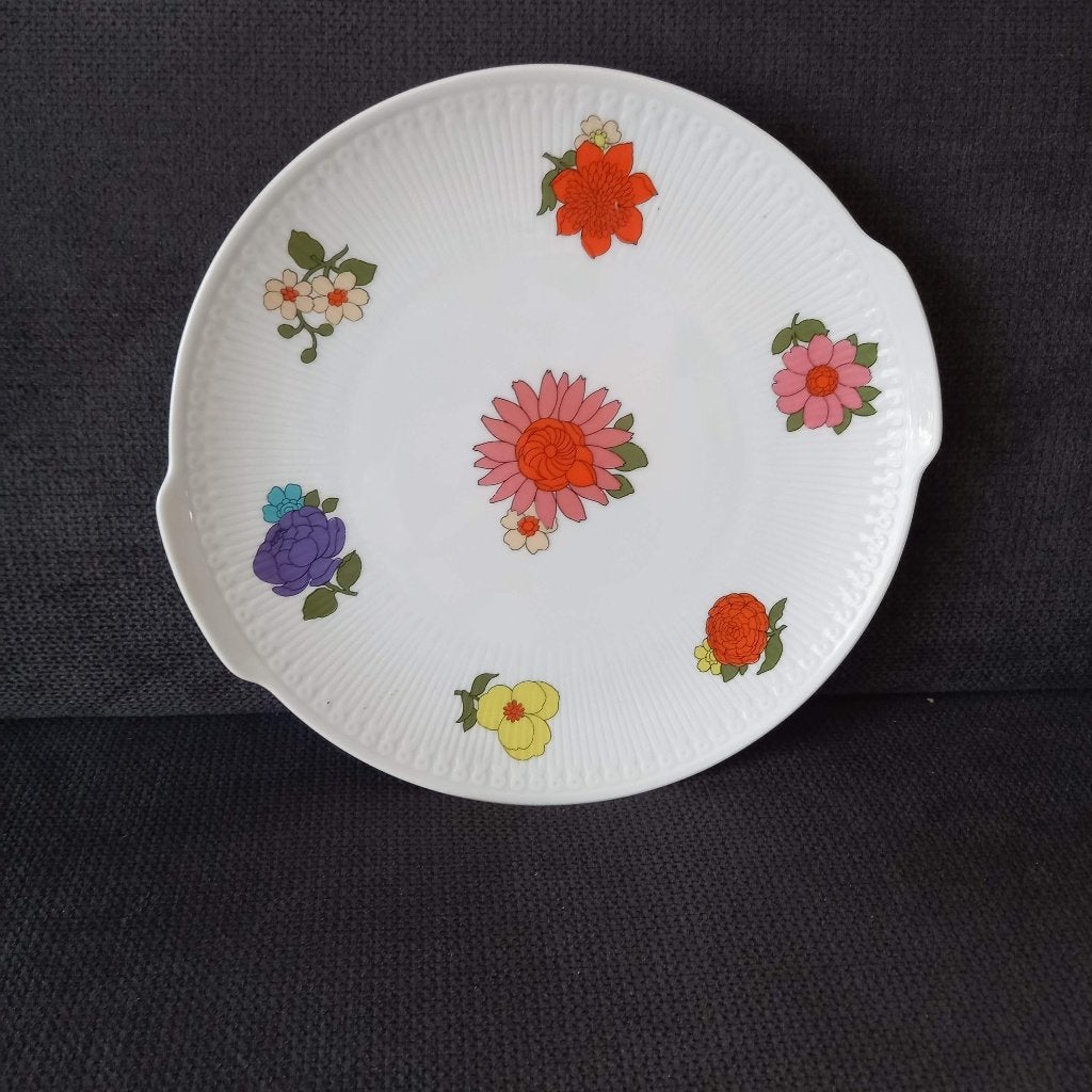 Gebakset gebakstel Hutschenreuter 13 delen porselein VINTAGE, Huis en Inrichting, Keuken | Servies, Ophalen, Overige merken, Zo goed als nieuw