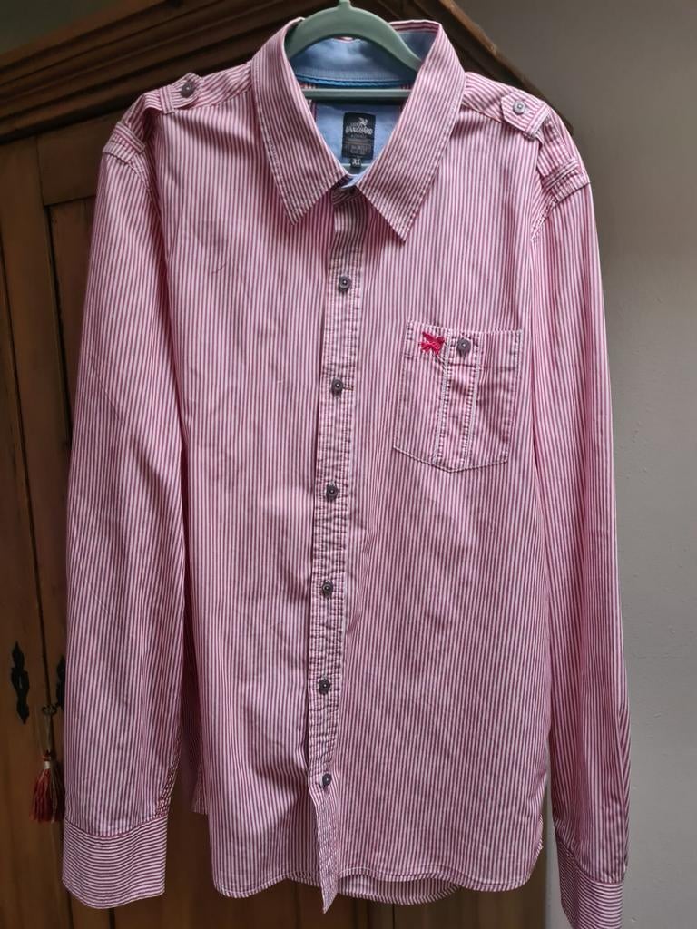 Als NIEUW!! - Vanguard - Overhemd, Maat XL., Kleding | Heren, Overhemden, Ophalen of Verzenden, Zo goed als nieuw, Roze, Vanguard