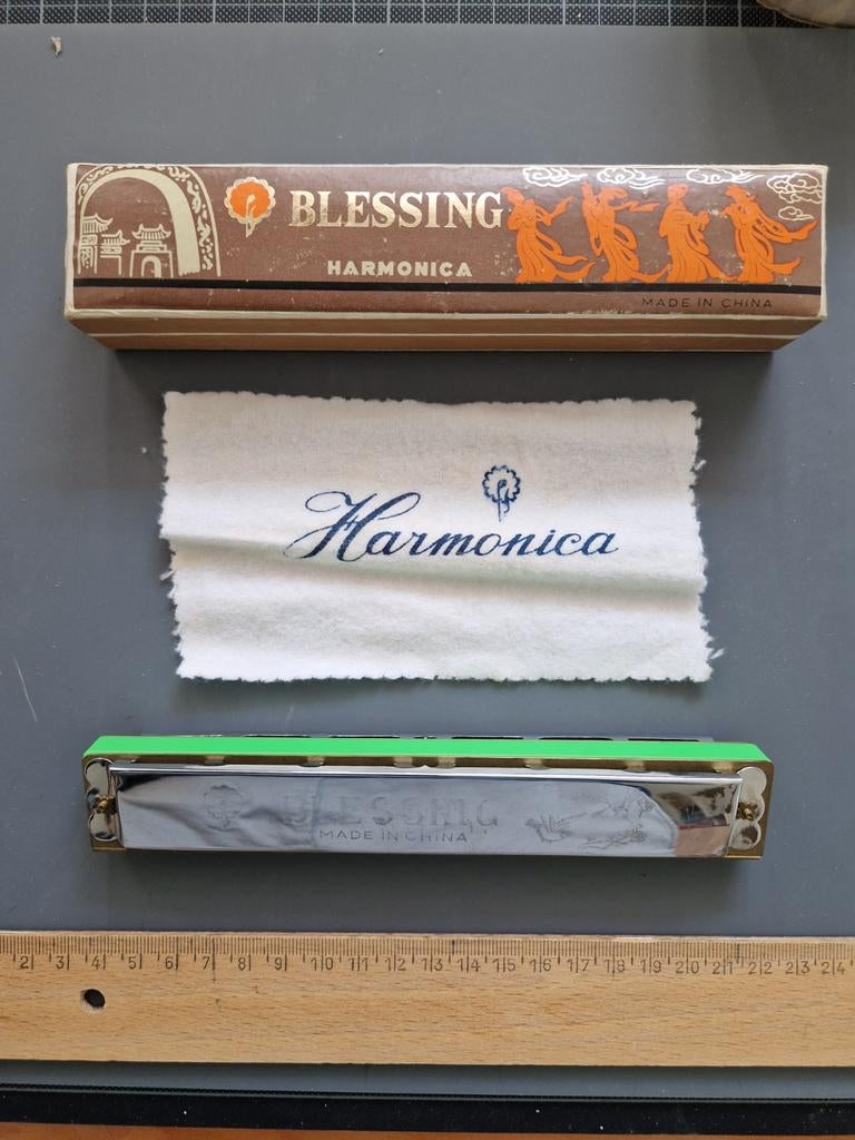 Blessing Harmonica - Zo goed als nieuw met doosje, Ophalen of Verzenden, Zo goed als nieuw, C-mondharmonica